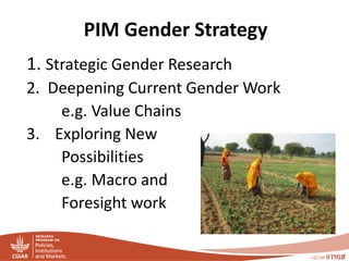 PIM - Presentation for Discussion with Donors and Partners - June 2013