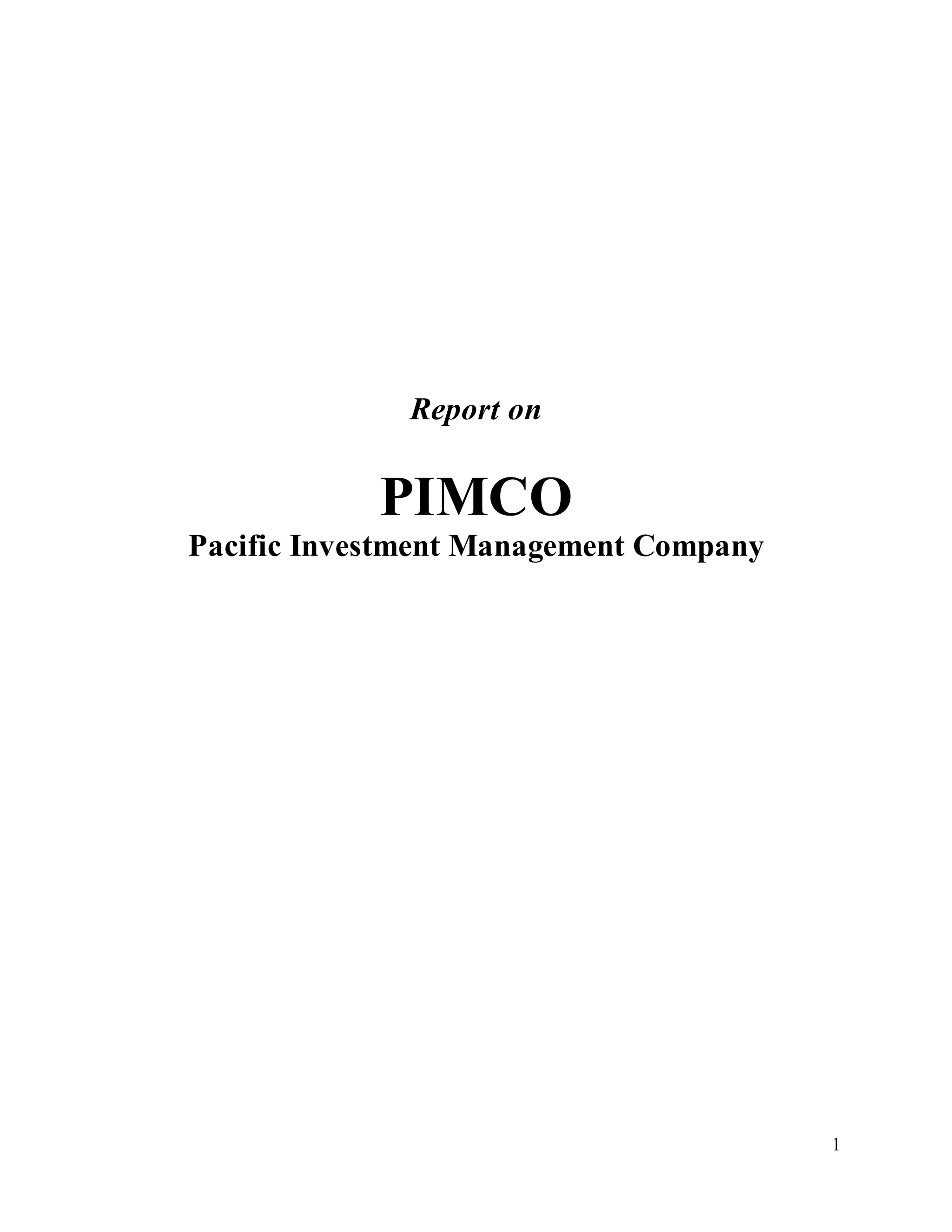 Pacific Investment Management Company (PIMCO) PDF