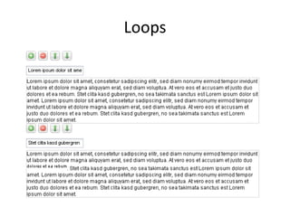 Loops
 
