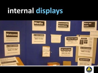 internal displays
 
