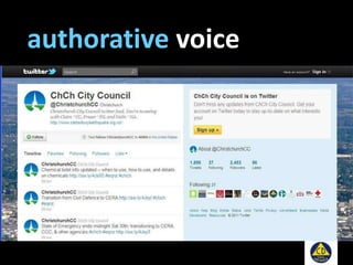 authorative voice
 