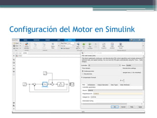 Configuración del Motor en Simulink
 