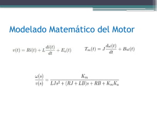 Modelado Matemático del Motor
 