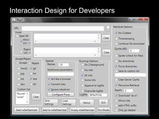 Interaction Design for Developers 