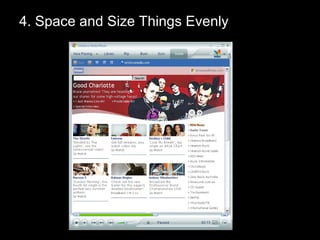 4. Space and Size Things Evenly 