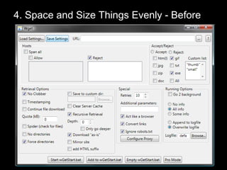 4. Space and Size Things Evenly - Before 