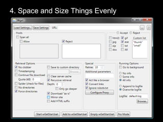 4. Space and Size Things Evenly 