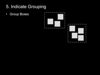 5. Indicate Grouping Group Boxes 