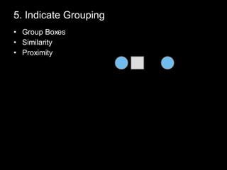 5. Indicate Grouping Group Boxes Similarity Proximity 