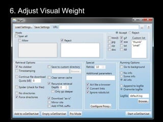 6. Adjust Visual Weight 