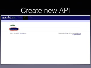 Create new API 
 