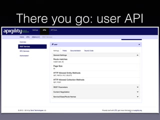 There you go: user API 
 
