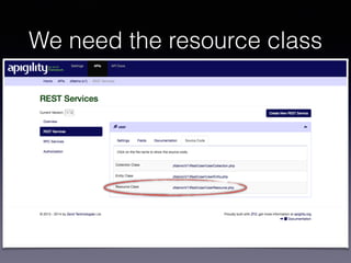 We need the resource class 
 