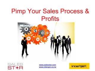www.salesstar.com
www.intergen.co.nz
Pimp Your Sales Process &
Profits
 