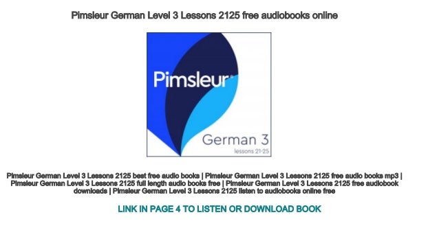 pimsleur german books pimsleur german books
