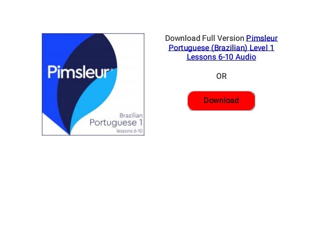 pimsleur portuguese free download