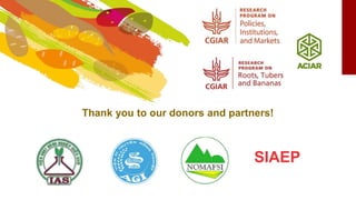 Thank you to our donors and partners!
 