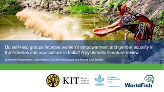 Gender dynamics in value chains: Beyond production node and a single commodity focus