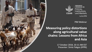 Scope of the Synthesizing Work
4 countries, 9 agricultural value chains
• Ethiopia: Goats and Sheep Value Chains
• India: ...