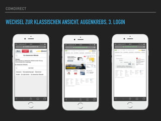 COMDIRECT
WECHSEL ZUR KLASSISCHEN ANSICHT, AUGENKREBS, 3. LOGIN
 