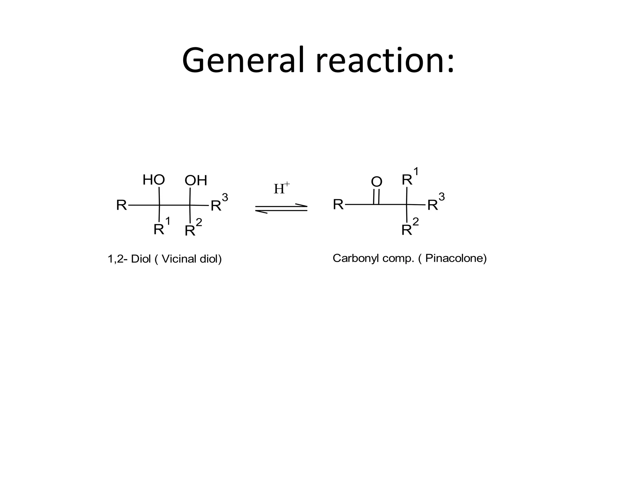 Pinacol pinacolone rearrangement | PPTX