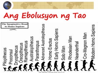 Ang Ebolusyon ng Tao
7/7/2014 =sir.rj= 17
 