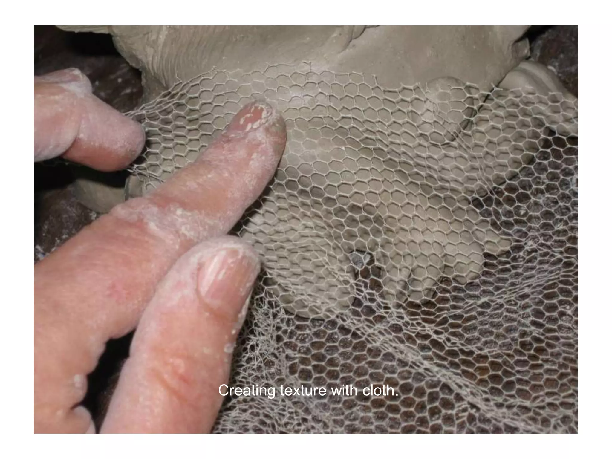 Creating texture with cloth.