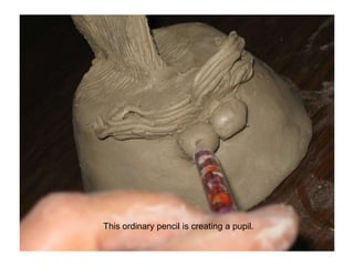 This ordinary pencil is creating a pupil.