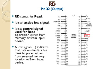 Pin diagram 8085 microprocessor(For College Seminars) | PPT