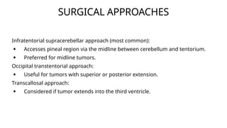 PINEAL REGION TUMORS.pptx radiation oncology | PPTX