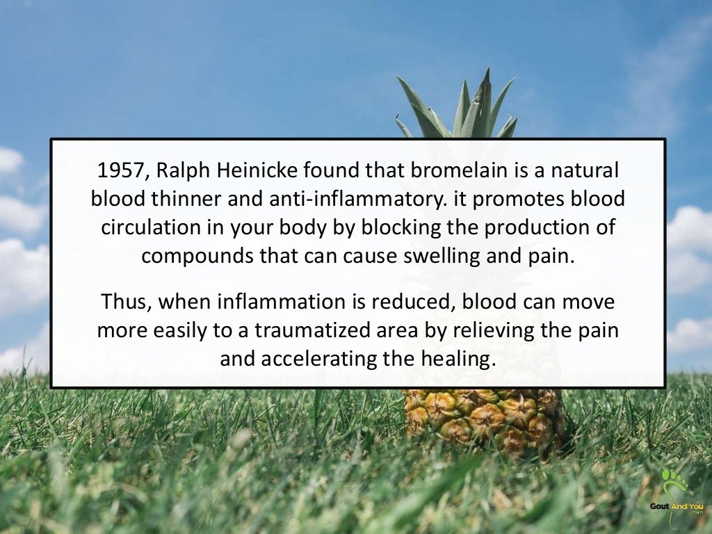 Pineapple, Bromelain and Gout