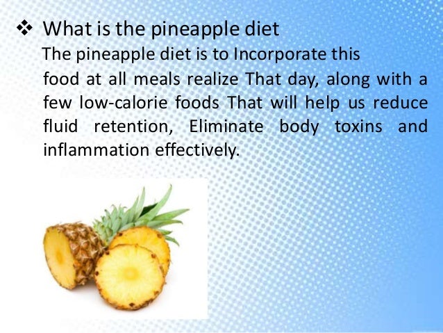 The Tuna And Pineapple Diet