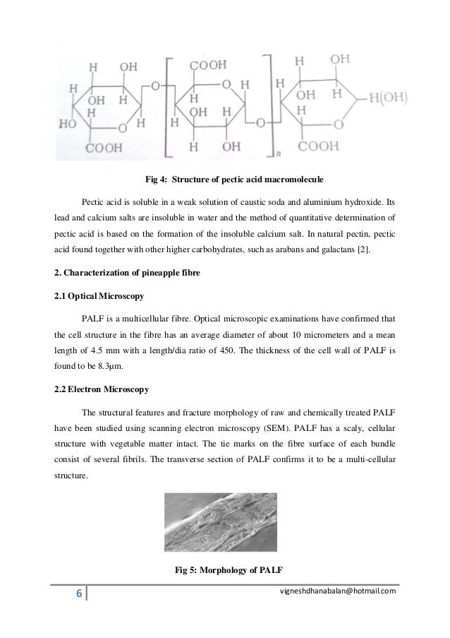 Pineapple fiber properties and uses by vignesh dhanabalan
