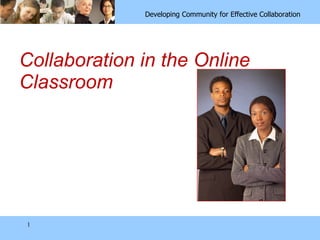Collaboration in the Online Classroom 