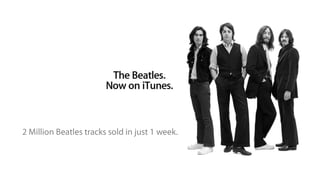 2 Million Beatles tracks sold in just 1 week.<br />