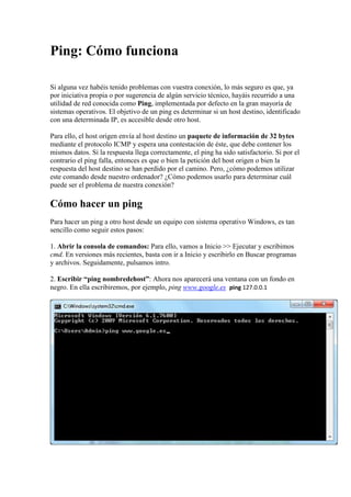 Ping | PDF