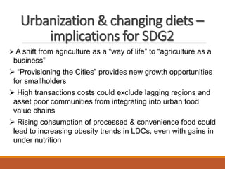 ICRISAT Global Planning Meeting 2019: Food Systems Futures & the SDGs: Can we get to zero hunger & rural prosperity by 2030 by Prabhu Pingali