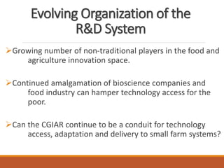 ICRISAT Global Planning Meeting 2019: Food Systems Futures & the SDGs: Can we get to zero hunger & rural prosperity by 2030 by Prabhu Pingali