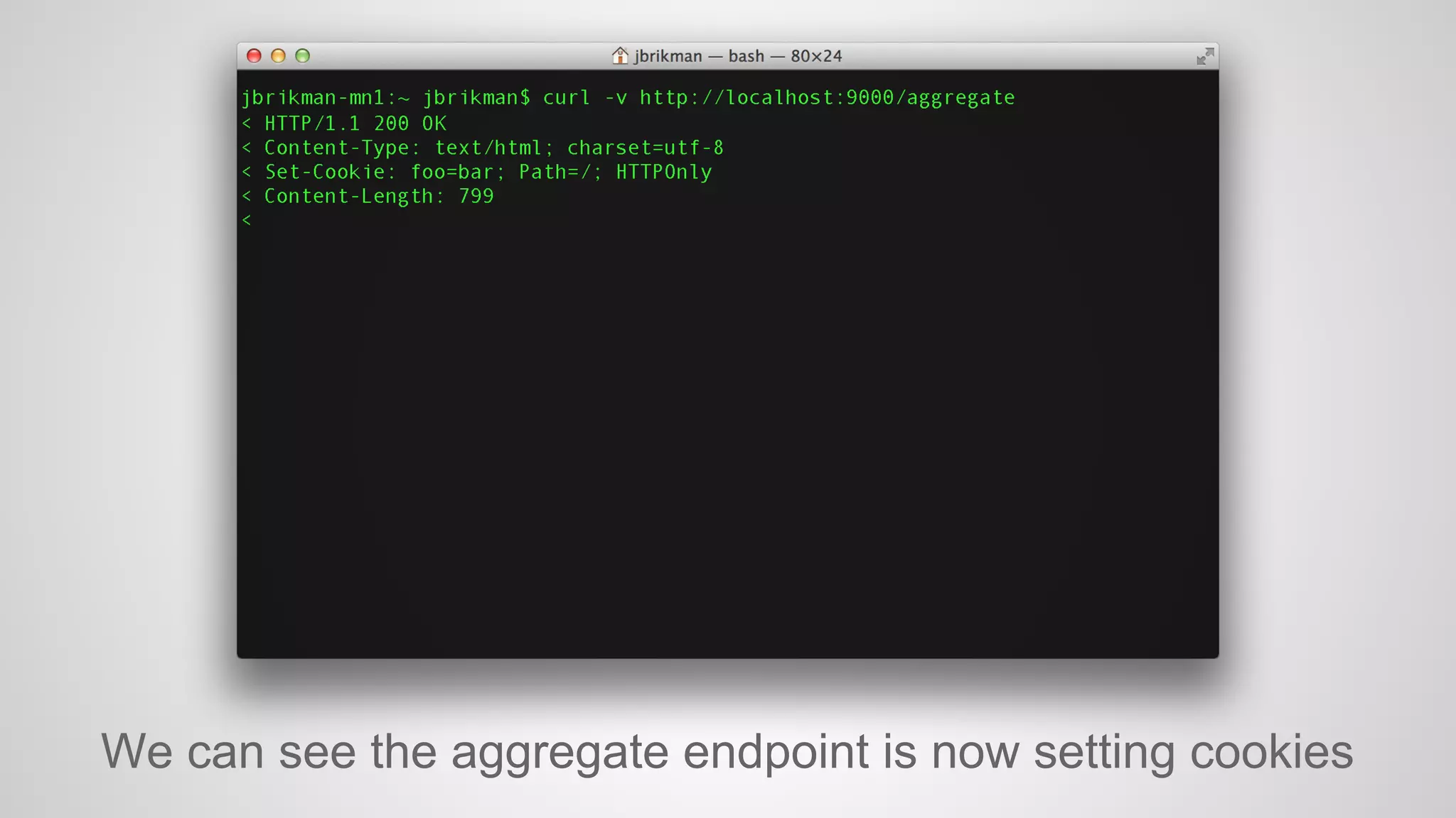 We can see the aggregate endpoint is now setting cookies

 