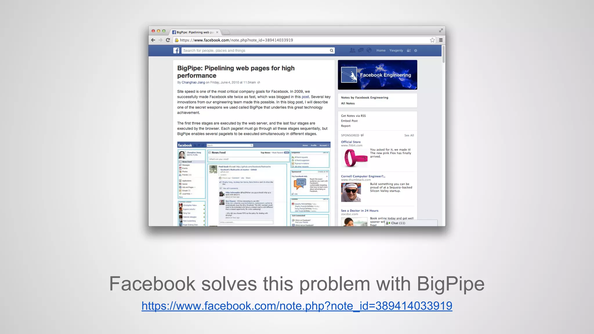 Facebook solves this problem with BigPipe
https://www.facebook.com/note.php?note_id=389414033919

 
