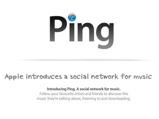 Apple introduces a social network for music
 