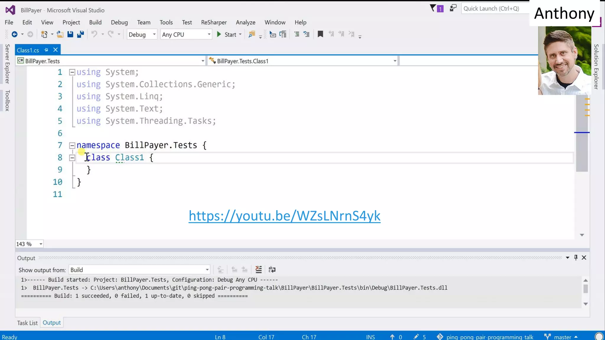 Anthony
https://youtu.be/WZsLNrnS4yk
 