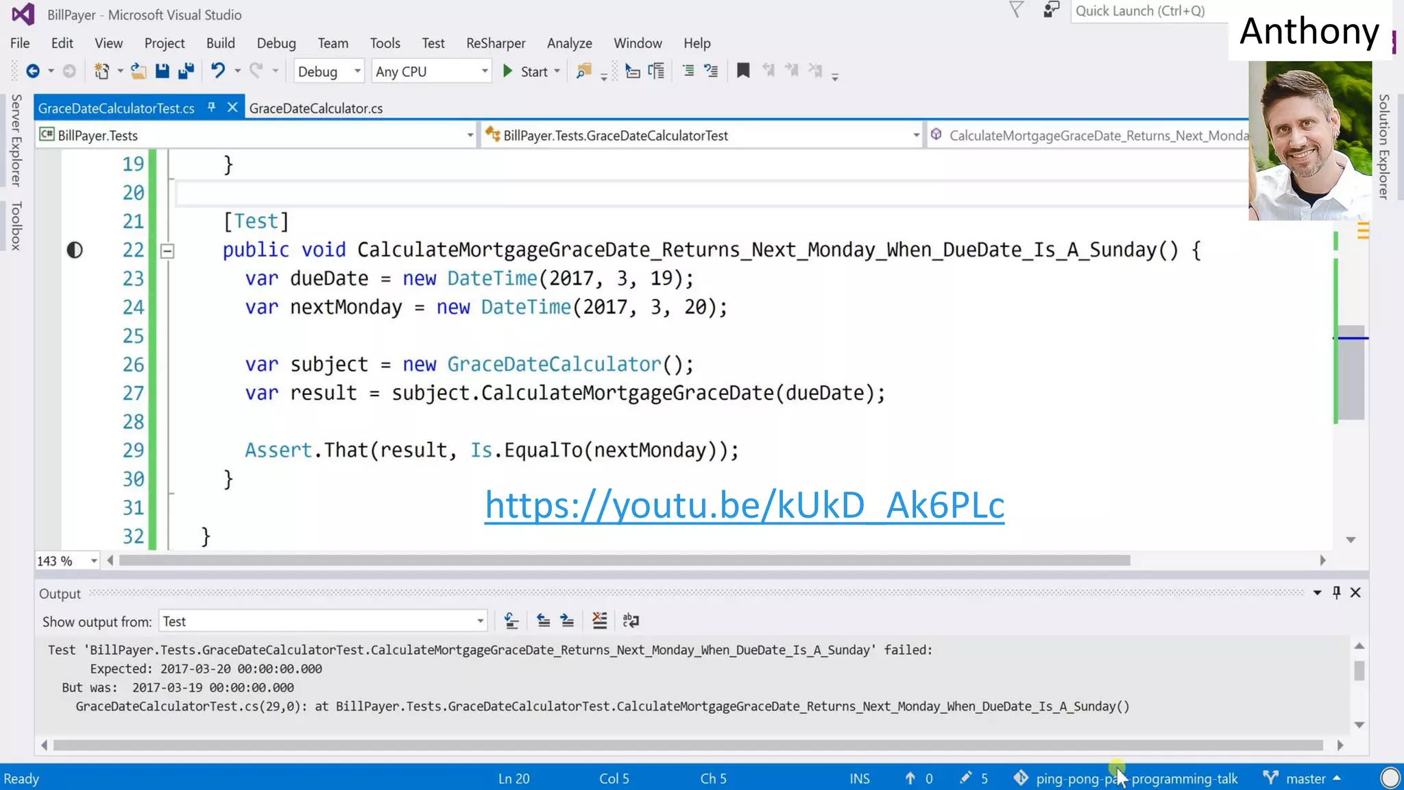 Anthony
https://youtu.be/kUkD_Ak6PLc
 