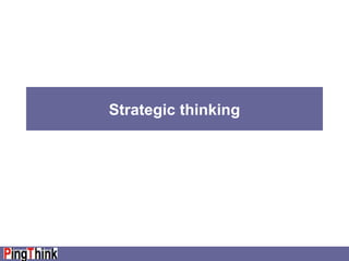 Strategic thinking 