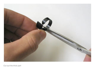 Cut out the thick part
 