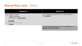 DOAG - Oracle Database Locking Mechanism Demystified | PDF
