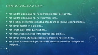 Vivir la fe en familia, sesion de Escuela de Padres (trabajo Pedagogia ...