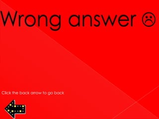 Click the back arrow to go back
 