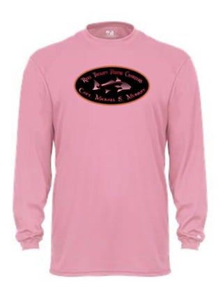 Pink custom fishing shirt