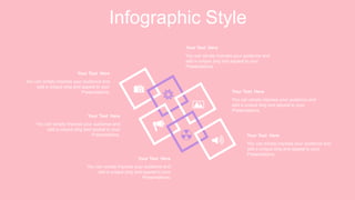 Infographic Style
Your Text Here
You can simply impress your audience and
add a unique zing and appeal to your
Presentations.
Your Text Here
You can simply impress your audience and
add a unique zing and appeal to your
Presentations.
Your Text Here
You can simply impress your audience and
add a unique zing and appeal to your
Presentations.
Your Text Here
You can simply impress your audience and
add a unique zing and appeal to your
Presentations.
Your Text Here
You can simply impress your audience and
add a unique zing and appeal to your
Presentations.
Your Text Here
You can simply impress your audience and
add a unique zing and appeal to your
Presentations.
 